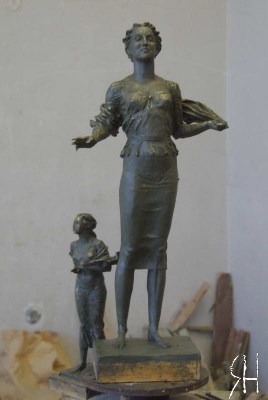 Памятник «Жена моряка». Проект.